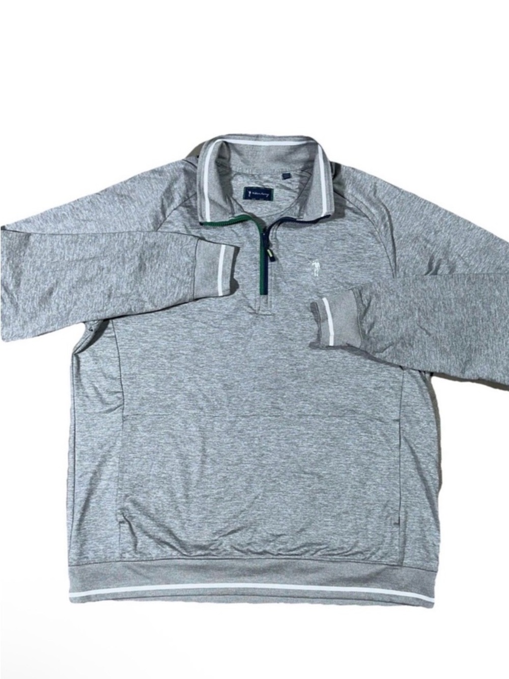 William Murray 1/4 Zip Mens XL Gray Chip Shot Cotton Pullover Sweater Golf